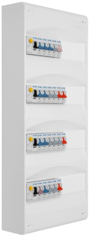EATON - Tableau 4 rangées pré-équipé 4 inter. diff. 63A + 22 disjoncteurs