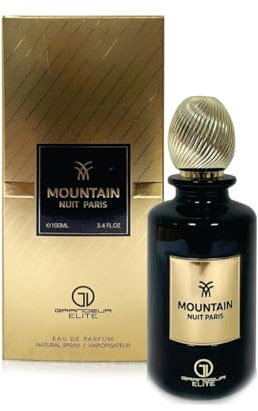 Sapphire’s Choice Mountain Nuit Eau De 100 ml | Bergamotte und Vanille Duft | Mountain Nuit Paris Parfüm für Herren und Damen, hergestellt in Dubai