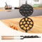 Gatphy Walnut Cookie Mold Maker Mon-Stick Walnut Cookie Presses with Wood Handle 12 Holes Oreshki Mold Maker Aluminum Alloy Walnut Cookie Molds for Dessert Nuts Oreshki Molding Baking(Back)