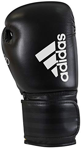 adidas Herren Hybrid 50 Boxhandschuhe, schwarz/weiß, 8 oz