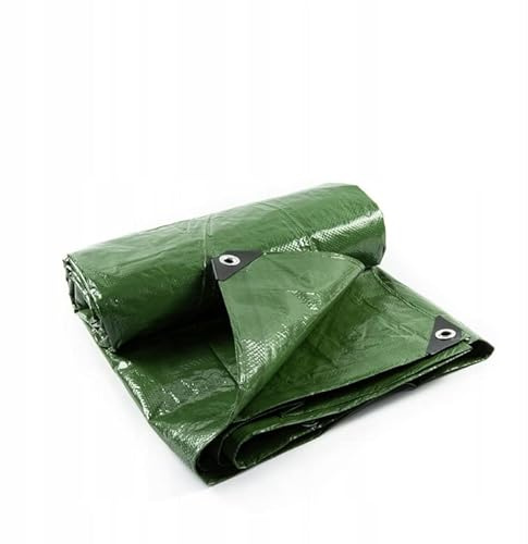 Tarpaulin Sheet Cover Green Transparent Waterproof Ground Camping Multipurpose Furniture Tarp Festival Camping (3m x 7m)