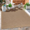 Carpetsale24 Outdoor Teppich 160x230 cm – Großer Wohnzimmer Teppich in Jute-Optik – Wetterfest, Pflegeleicht & Vielseitig – Für Garten, Terrasse & mehr
