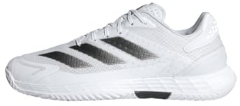 adidas Men's Defiant Speed 2 Tennis Shoes, Cloud White/Core Black/Grey One, 7.5 UK