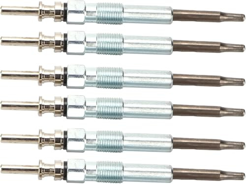 Partsline (Lot de 6) Bougie de préchauffage compatible avec BMW Série 1, Série 3, Série 5, Série 6, X3, X5, X6 12237786869