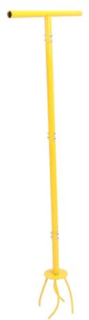 Ejoyous Cultivador de Timón Manual Cultivador de Timbres Multipropósito, Material Premium, Penetración Rápida del Suelo, Diseño Ergonómico Portátil y Versátil, con un Agarre Cómodo, Ideal para