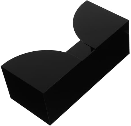 OSALADI Distributeur de Papier Essuie-Tout en Acrylique Noir Porte-Serviettes de Table Base Antidérapante Organiseur Polyvalent Cuisine Salle de Bain et Restaurant Boîte