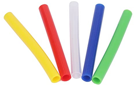 Generic Tubo Masticabile per la Dentizione del Bambino, Design Divertente, Giocattolo Sensoriale per la Dentizione, per lo Sviluppo della flessibilità delle Mani dei Bambini, 5 Pezzi