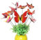 Schmetterlinge Deko Gartendeko, 12 Stück Schmetterlinge Stangen Pflanzkasten Dekoration Garten Ornamente Topfstecker Dekostecker Blumentopf PVC, Bunt für Garten, Terrasse, Pflanztopf, Home