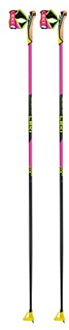 LEKI Prc 750 Pink-Schwarz - Robuster Leichter Carbon Langlauf Skistock, Größe 170 cm - Farbe Neon Pink - Neon Yellow - B