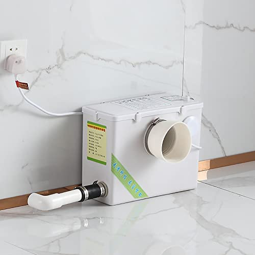 LeTkingok Bomba Trituradora Sanitaria 220V, Triturador Automático de Aguas Residuales Baño Inodoro Fregadero Pulverizador Eléctrico Dispositivo Séptico Elevador de Aguas Residuales (A)