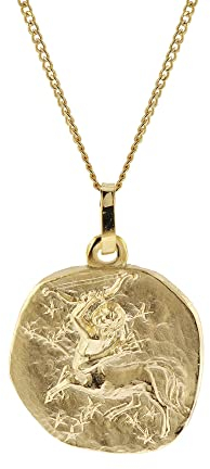 trendor Halskette mit Sternzeichen Schütze Gold 333/8K Ø 16 mm 41920-12-40 40 cm