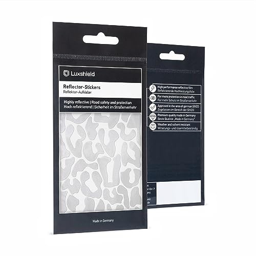 Luxshield Reflector Sticker Set - Leopard - 1 Sheet for bicycle scooter pram - reflective tape - reflective stickers