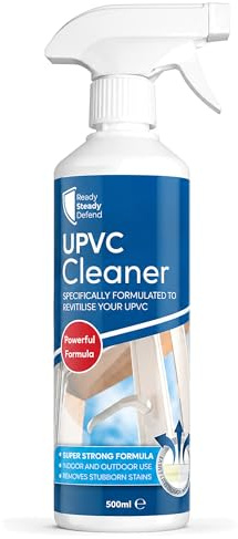 UPVC Cleaner and PVC Cleaner for Windows and Doors - 500ml Window Spray, PVC Spray, Effective UPVC Cleaning Solution for Conservatories and All Plastic Surfaces