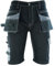 SparkX Work Shorts Men – Heavy Duty Workwear Multi Holster Pockets, Utility & Safety Combat Cargo Summer Shorts- Triple Stitched, Breathable & Anti-Odour – Black
