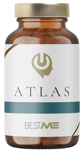 BESTME - Magnesio Complex 3X Citrato, Bisglicinato y Malato 988 mg | 60 Cápsulas con Vitaminas C/B6/B5 | Ayuda a Disminuir el Cansancio y Apoya a Músculos y Huesos (Atlas)