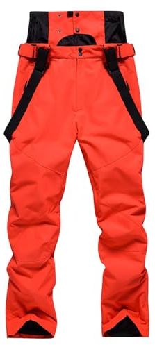 RUMAOZIA - Pantalon de ski pour homme - Pantalon d'hiver slim - Pantalon de travail pour homme - Pantalon neige isolé - Coupe-vent - Softshell imperméable - Respirant - Pantalon de ski - Softshell