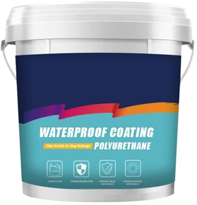 Rivestimento impermeabile in poliuretano – super forte invisibile | Riparazione filtrazioni soffitto | Colla multiuso impermeabile per pareti cemento mattone tetto inclinato 1000 g