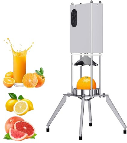 Exprimidor de Cítricos Eléctrico, Exprimidor Centrífugo con Separador de Residuos, Control de 3 Velocidades, Exprimidor de Masticación Lenta Para Naranjas, Uvas, Limones y Otros Cítricos, Comercial