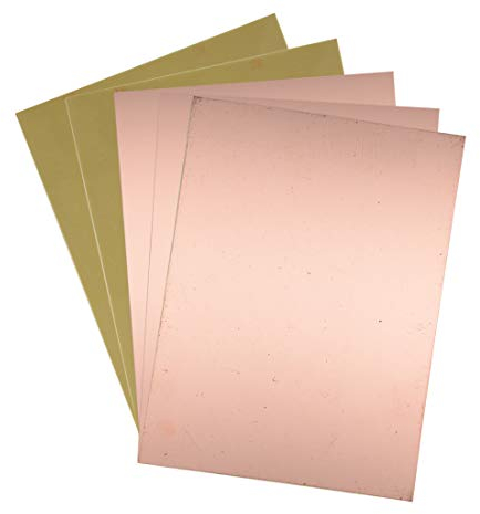 sourcing map 5Stk. 200x150mm Einseitig kupferkaschiert Laminat PCB Schaltung Tafel FR4 1.5mm Dicke DIY Prototyp PCB Tafel