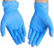 Fusion Vibes Blue Vinyl Disposable Gloves Medium 100 Pack - Latex Free, Powder Free Medical Exam Gloves - Surgical, Home, Cleaning, and Food Gloves - Ambidextrous (M Pack of 100)