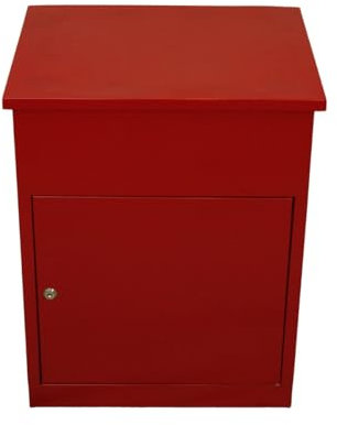 Paketkasten Paketbriefkasten Briefkasten für Pakete Briefkasten mit Paketfach Paketbox Postbox Paket-Dropbox Paketstation für zuhause Paket-Standbriefkasten Paket-Briefkasten abschließbar Rot