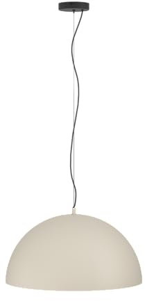 EGLO Hängelampe Gaetano 1, 1-flammige Pendelleuchte über Esstisch, Esszimmerlampe aus Metall in Sandfarben und Schwarz, Hängeleuchte mit E27 Fassung, Ø 53,5 cm
