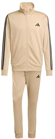 adidas Herren SPORTSWEAR BASIC 3 STRIPES TRICOT TRACKSUIT, warm sandstone, XXL
