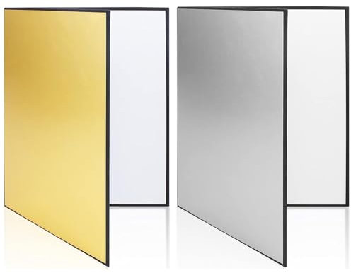 Reflector de Luz Portátil A4,Reflector de Fotografía,Tablero Difusor de Luz Plegable de Cartón Tablero Reflector Plegable Portátil para Fotografía de Productos,Grabación de Video e Iluminación