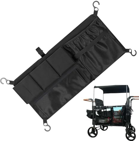 Red de carga para cochecito de bebé, organizador ajustable, almacenamiento de red, tela Oxford 600d, diseño de doble capa, bolsa multiusos para camping, aventuras al aire libre, compras