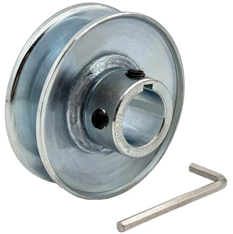 Saelno AB300-7/8 Single Groove Web Sheaves, v Belt Pulley 3 OD 7/8 inch bore,Motor Pulley Carbon Steel for A B 5L 4L V-Belts