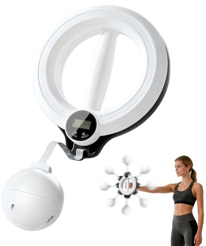 NIIFAWH Arm Workout Equipment, Shoulder Reliever for Women Chest and Shoulder Exercise Equipment for Men 360° Hand-Cran Forearm Fitness Trainer with Timing and Counting Functions for Home Gym