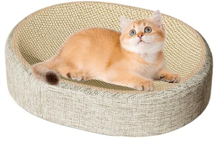 baabeash Tablero Rascador para Gatos | Rascador para Interior - Cartón Sisal Tejido para Muebles Cama Sala Dormitorio Ventana Esquinas Suelo