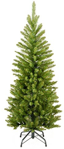 National Tree Company 4 ft Unlit Kingswood Fir Mini Artificial Slim Christmas Tree, 269 Tips, Includes Stand, Green