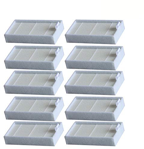 10 filtros HEPA para aspiradoras ILIFE V3, V3S, V3S Pro, V5, V5S, V5S Pro V5s Pro 2 V5s Plus Noisz S5 Robotic Vacuum Cleaner Robot Vacuum Filters