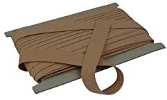 10 meter bomull – snedband/kantband sömband 100 % bomull snedband 18 mm vikta (beige (125))