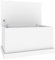 vidaXL Baúl de almacenaje Madera contrachapada Blanco 70x40x38 cm