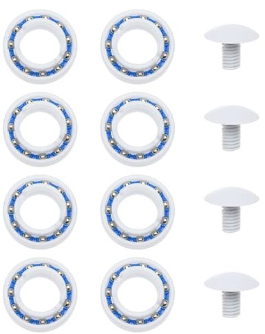 EMSea Set of 12pcs Pool Cleaner Accessories Pool Cleaning Robot C60 Plastic Ball Bearings C55 Plastic Wheel Bolts Compatible with Polaris 180 280 Pool Robot