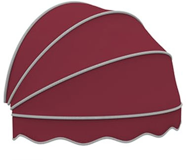 Auvent de fenêtre pliable hémisphérique pour protéger contre la pluie et le soleil Fuchsia 100 x 50 x 50 cm