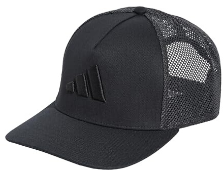 adidas Unisex Snapback Trucker Cap, Black/Black, M-L
