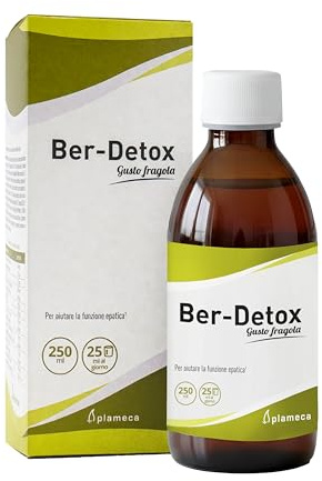 Plameca Ber-Detox – Integratore depurativo fegato – Depura fegato con Berberina, Cardo Mariano, Curcumina, Carciofo, Boldo e altri estratti naturali – 250 ml per 10 giorni