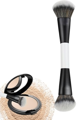 Foundationborste | Vinklad rund tät borst | foundationborste för flytande smink – för rouge highlighter concealer bronzer kräm blandning kvinnor resa fest bröllop