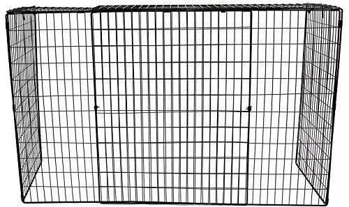 Extendable Metal Fireplace Screen, Black, 815mm - 1520mm Wide, 700mm High