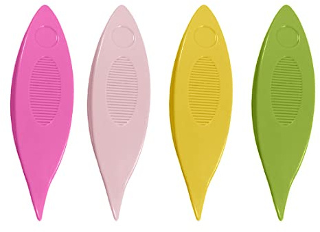 WEIESCIE 4 pièces Kit de navette de frivolité aiguilles à tricoter colorées aiguilles à gros yeux pour bricolage main dentelle artisanat outil tissage fil ensemble couture