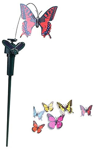 Papillon, papillon pour jardin, cour, plantes, fleurs, terrasse, paysage, décoration (couleur aléatoire)