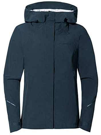 VAUDE Womens Yaras Jacket V, Damen Regenjacke, dark sea, 40