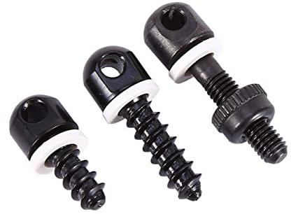 Joyzan Air Rifle Sling Studs, Swivel Screw Quick Detachable Swivels Adapter Screws Set Synthetic Stock Compatible Wood Stud Mounting Kit for Outdoor Hunting Shotguns Shoulder Strap Shooting Base 3pcs