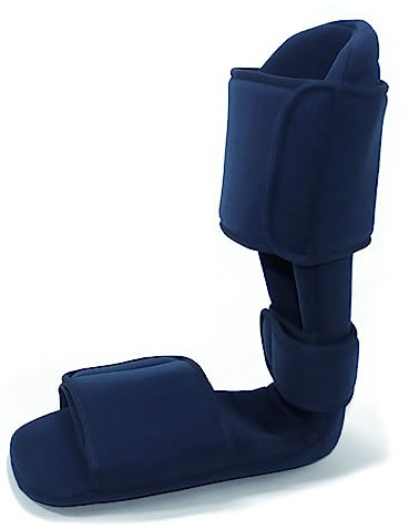 HAILM Attelle Nocturne pour Fasciite Plantaire, Botte Orthopédique Marche, pour Éperons Talon, Douleurs Pied, Douleurs Talon, Inflammation Achille et Soulagement Douleurs,S
