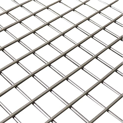 GUHPZA 1/2 Zoll Drahtgeflecht, geschweißtes Drahtgeflecht aus Edelstahl 304, leicht zu schneiden und gerade zu Machen, Hühnerzaun, Geflügelnetz, Gemüsegartenzaun (1 x 20 m)