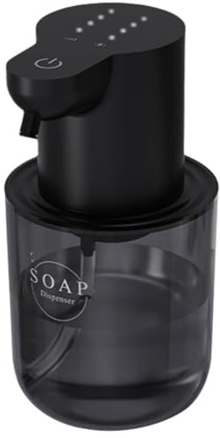 JUCHRZEY Dispensador automático de jabón de Espuma/Gel de 400 ml, Sensor infrarrojo Recargable, dispensador de desinfectante eléctrico, 4 Engranajes, Lavadora de Manos con Espuma de inducció