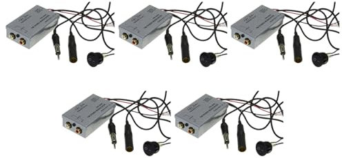 Lckiioy 5X Universale Adattatore per Cinch Stereo Autoradio Kabel Autoradio Mp3